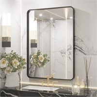 TETOTE Black Framed Mirrors for Bathroom, 22x30 In