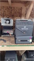 4 various tape recorders and pa with speaker