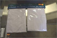 Lot of 2 White Aprons
