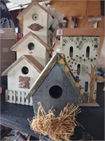 (3) Decorative Bird Houses