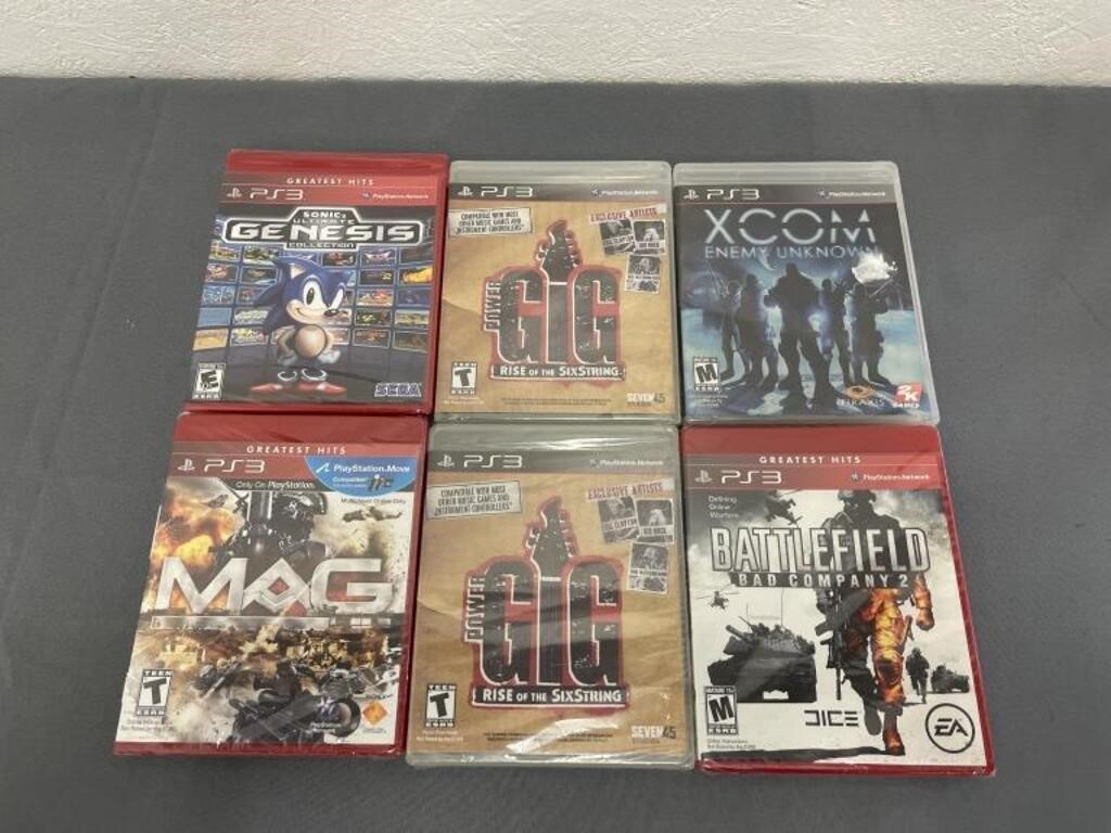 Lot of 6- Factory Sealed PS3 Games