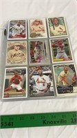 Assorted St. Louis cardinals baseball cards.