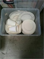 Tub of dishes