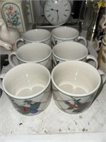 SET OF SIX VEGETABLE CUPS