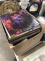 Large box of vintage records