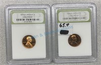 Gem proof, 1973S, 1969S Lincoln cents