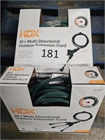 3-40’ multi-directional extension cords