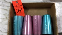 Colored aluminum cups