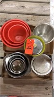 Stainless Steel bowls, plastic bowls