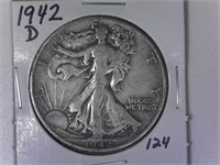 1942-D Walking Liberty Half Dollar