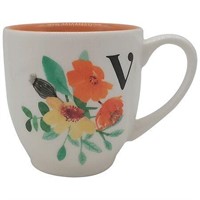 Modern Expressions Floral Monogram Mug V - 1.0 Ea