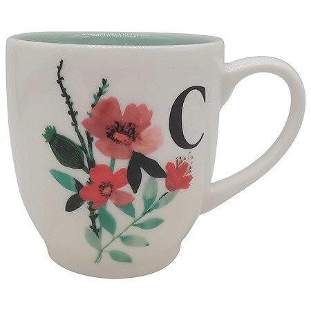 Modern Expressions Floral Monogram Mug C - 1.0 Ea