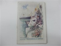 Antique 1913 White Star Line Passenger List