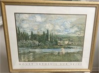 Claude Monet Vetheuil Sur Seine Landscape Picture