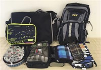REEBOK & NORTHPAK BAGS, LUNCH BOXES  & PENCIL CASE