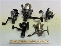 5 Open Fishing Reels - All Need Minor Work