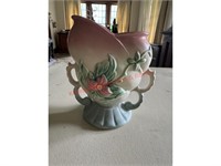 Hull Art Pottery 6.5" Dbl Handle Urn Vase Wildflo