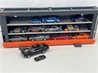 Hot Wheels Card Display with 12 Cars