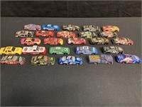 25 NASCAR DIECAST REPLICAS PLAYED WITH