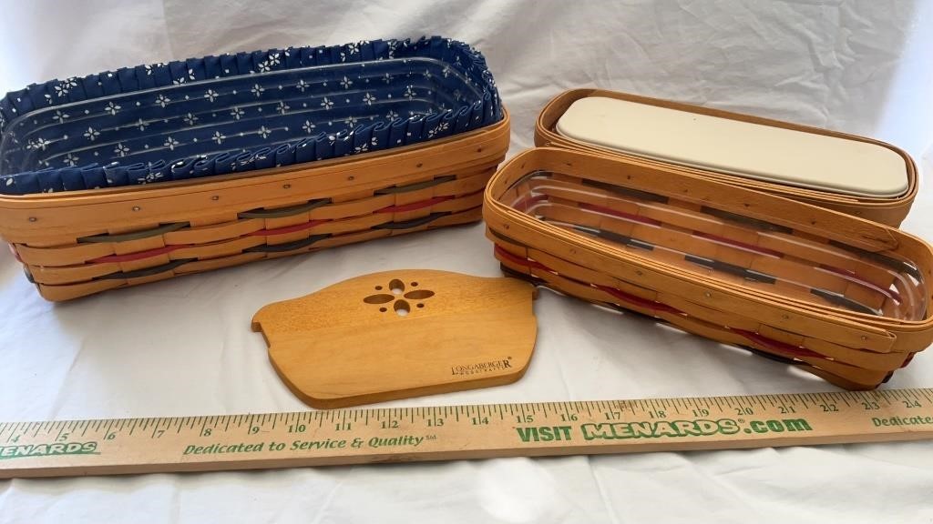 Longaberger Bread Basket, Cracker Baskets