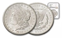 1880 s MS 64 NGC Morgan Silver Dollar