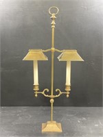 Vintage Double Arm Brass Candle Lamp