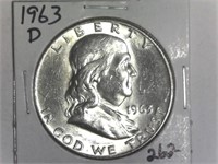 1963-D Franklin Half Dollar