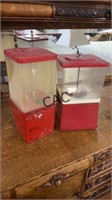 Lot of 2 Vintage Candy Vending Machines