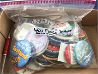 Bag Of Walmart And Other Advertising Buttons