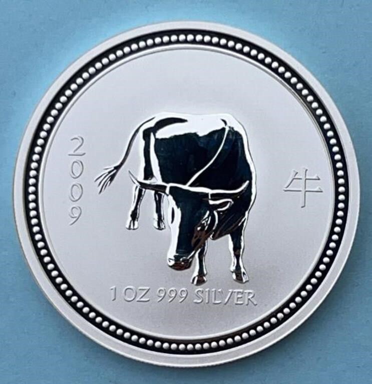 2007 Australia Silver Year of the Ox Coin