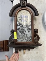 ANTIQUE ANSONIA WALL MOUNT CLOCK WORKS NOTE