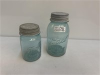 Blue Ball Jars with Lids