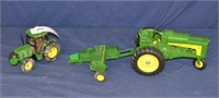 3pcs Ertl John Deere Die Cast Tractor Toys