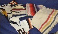 4pcs Southwest Style Wool Blankets