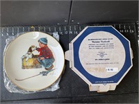 Norman Rockwell winter plate