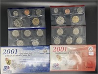 2001 U.S. Mint Uncirculated Coin Set