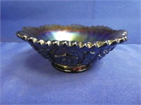 Amethyst Carnival Glass Bowl
