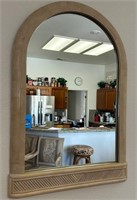 67 - FRAMED WALL MIRROR 37"L