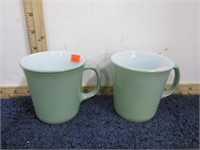 PAIR-- PYREX COFFEE CUPS