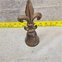 Large Cast Iron FLEUR DE LIS Bell