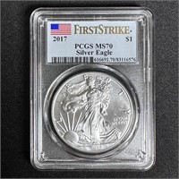 2017 Silver Eagle First Strike - PCGS MS70