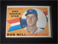 1960 TOPPS #147 BOB WILL STAR ROOKIE CUBS