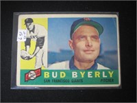 1960 TOPPS #371 BUD BYERLY GIANTS VINTAGE