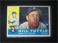 1960 TOPPS #367 BILL TUTTLE KC ATHLETICS