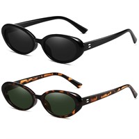 Retro Oval Sunglasses for Women Men Fashion