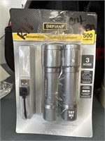 Defiant 2PK Rechargeable Flashlights

Aluminum