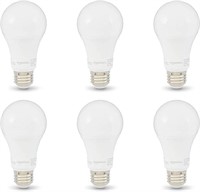 Pack of 6 Non-Dimmable A19 LED Light Bulbs