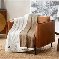 Berkshire Heated Throw  50x60  4 Settings  Taupe