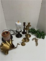 Candle holders and misc.