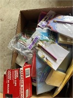 3 boxes of kids items, pencils, markers,